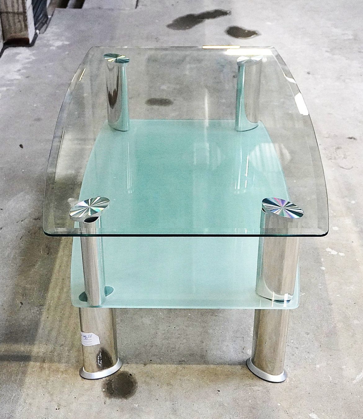 Tavoli: Design Glas Couchtisch Fernsehtisch HE331 – Usato da Basel venduto da B.W.B. 1