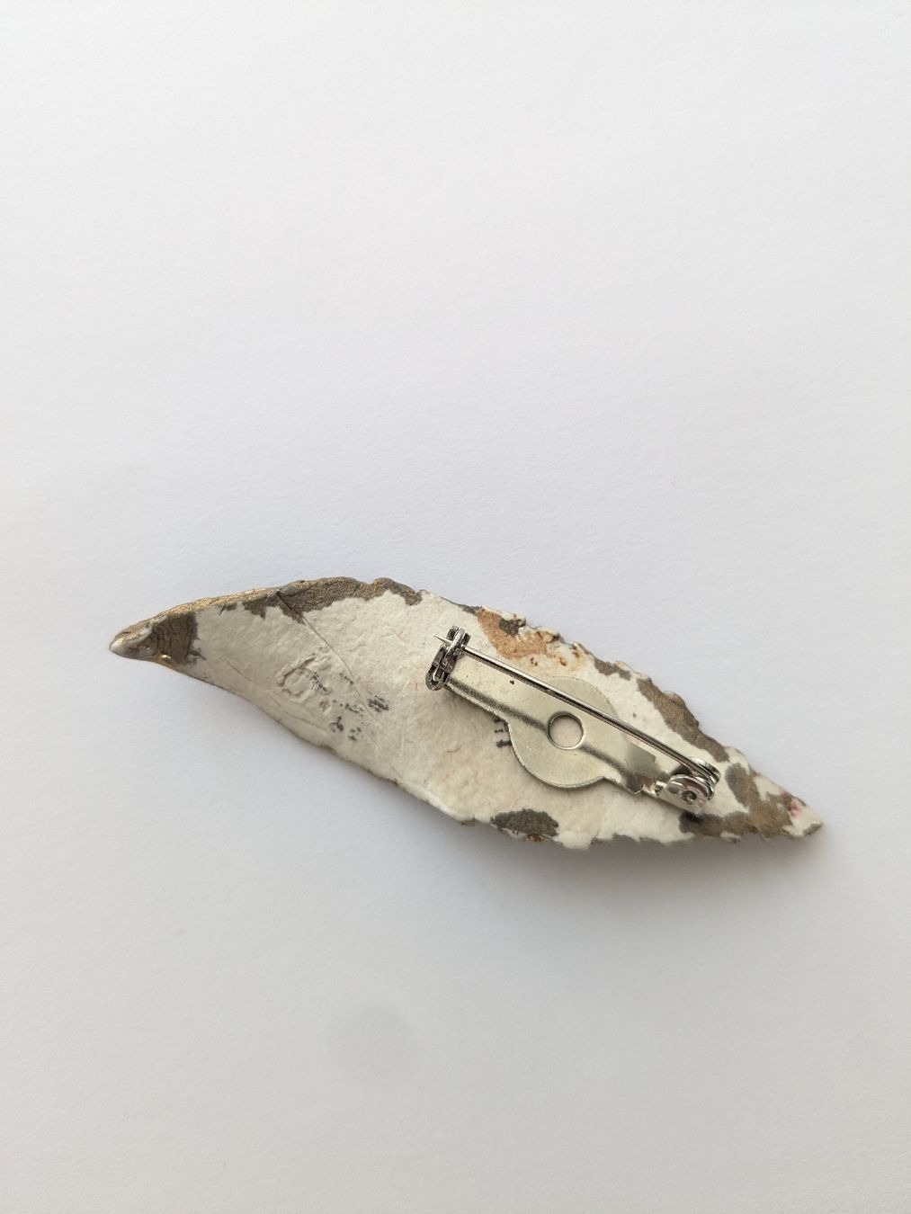 Spille & Fermagli: Brosche Blattform handgemacht ca. 6.5 cm lang – Usato da Rorschach venduto da olg_5qq2 2