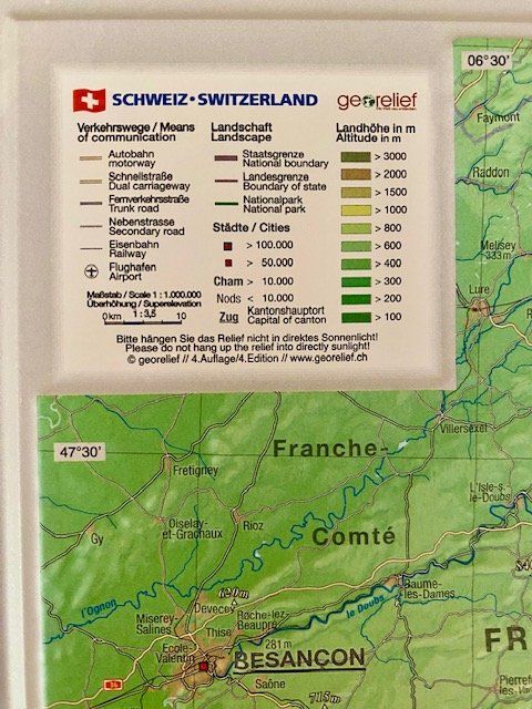 Cartine & Atlanti: Reliefkarte der Schweiz – Usato da Luzern venduto da isa_27cg 4