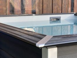 Pool / Schwimmbad Luxus-Variante aus WPC; 3.26x3.26x1 Meter