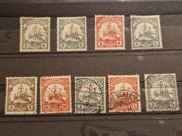 Deutsches Reich Briefmarken ungestempelt und gestempelt