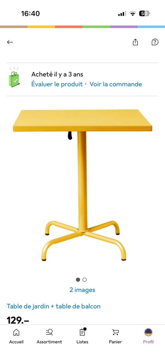Tische: Table de balcon – Gebraucht aus Lausanne von mai_75ny