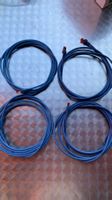 4x CAT6 Netzwerkkabel à 3m, Blau, Top Zustand