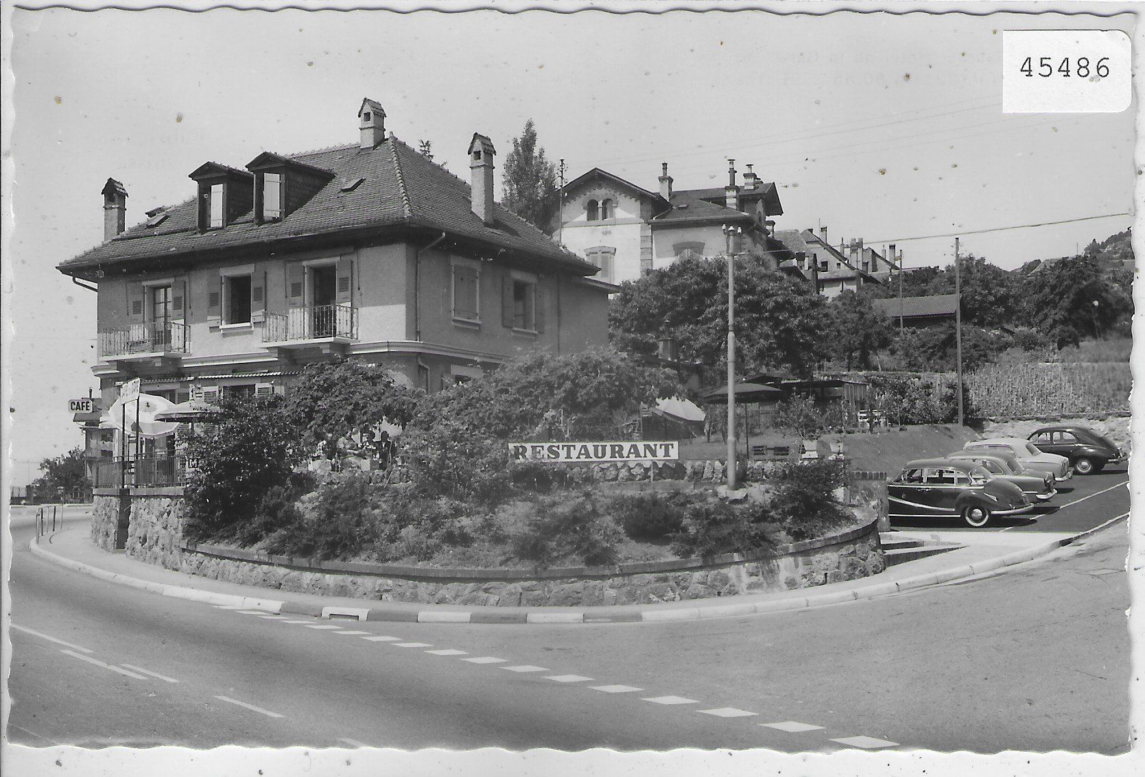 Ansichtskarten: Restaurant Hotel de la Gare - Rivaz – Gebraucht aus Ettingen von Kartenplanet