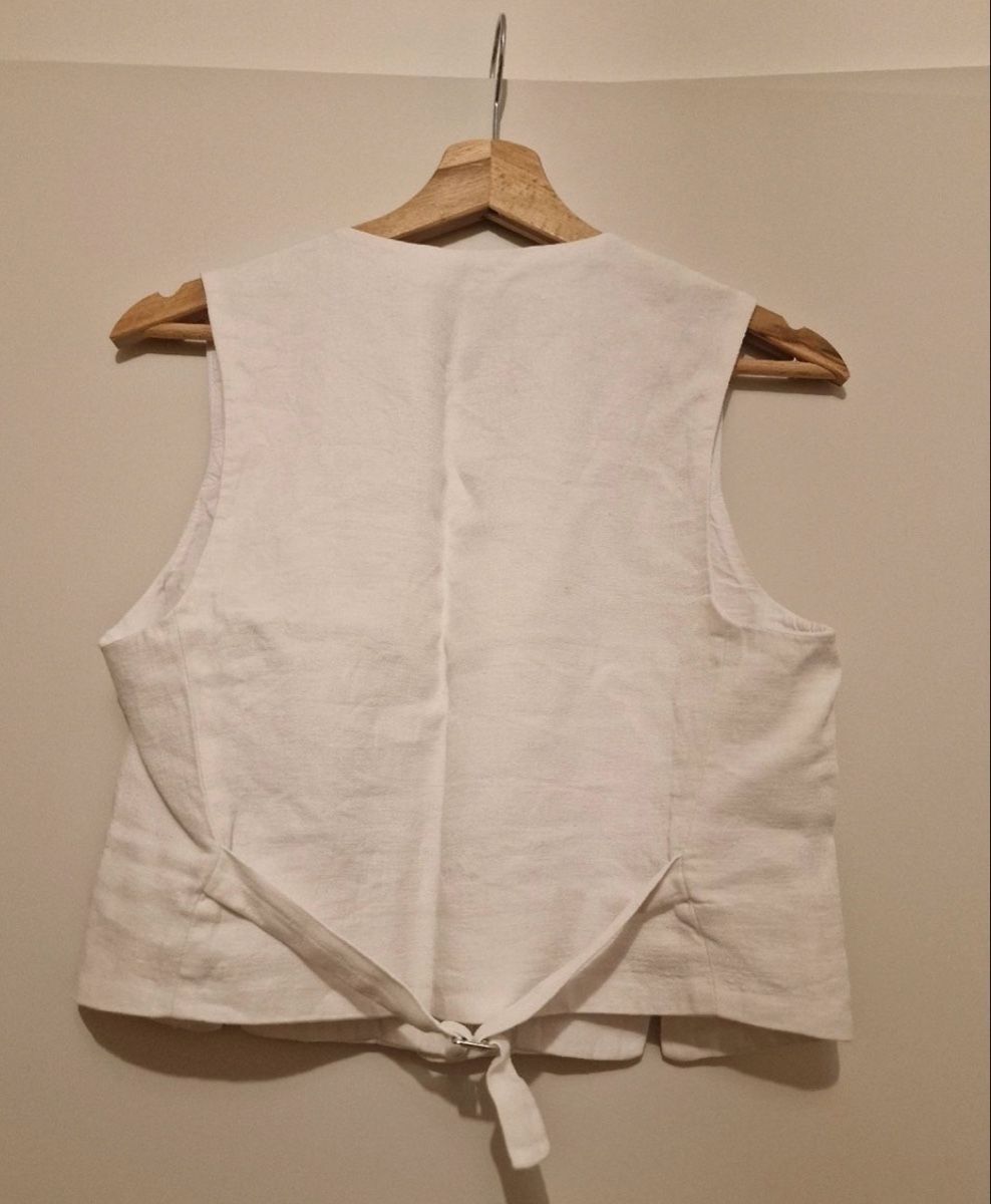 Massimo Dutti Gilets: Massimo Dutti Weste, weiss, 100% Leinen – D'occasion à Basel par ememilil 2