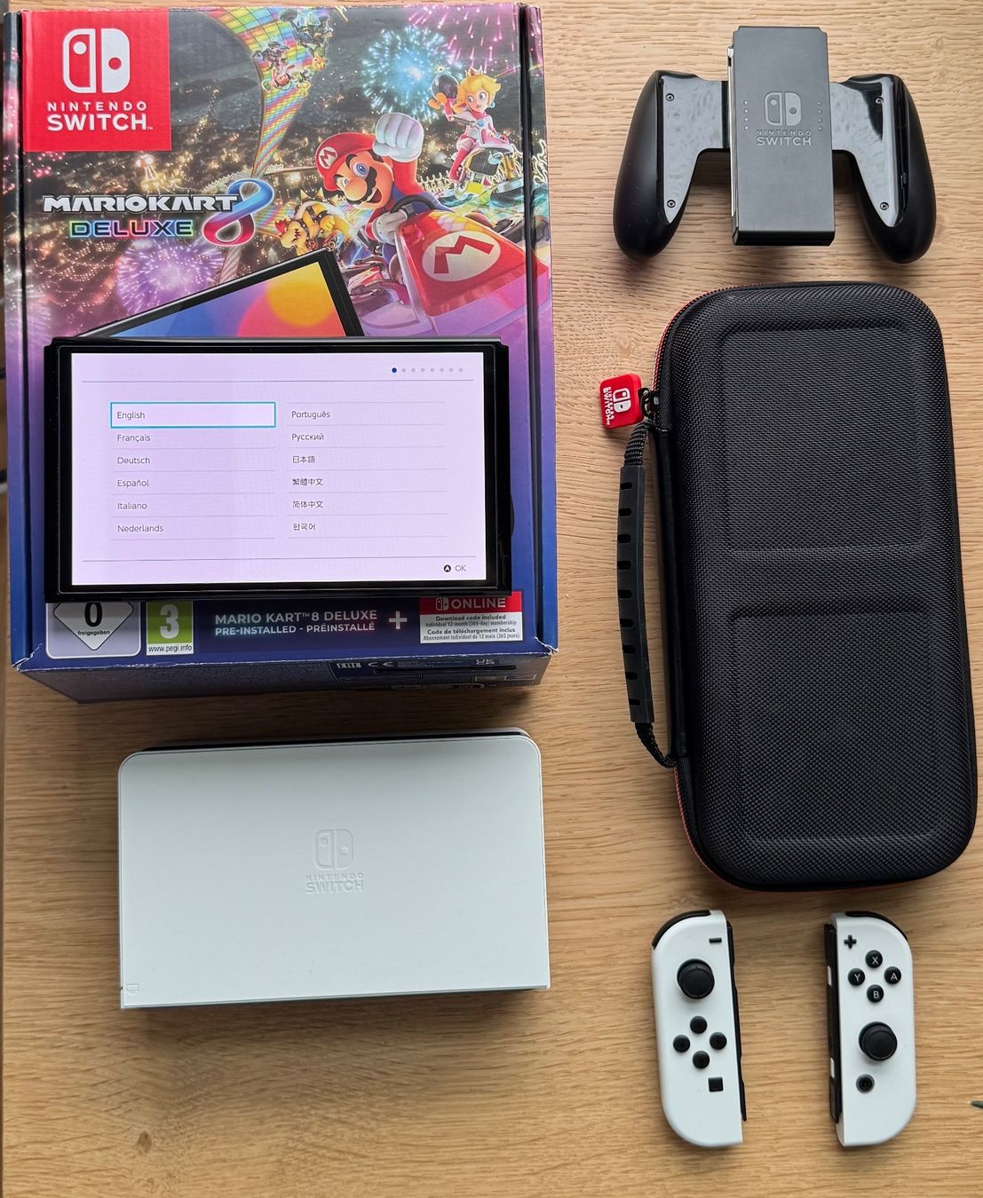 Nintendo Console: Nintendo Switch OLED - Mariokart Edition - Einwandfrei – Nuovo e nell'imballaggio originale da Grabs venduto da Jonery