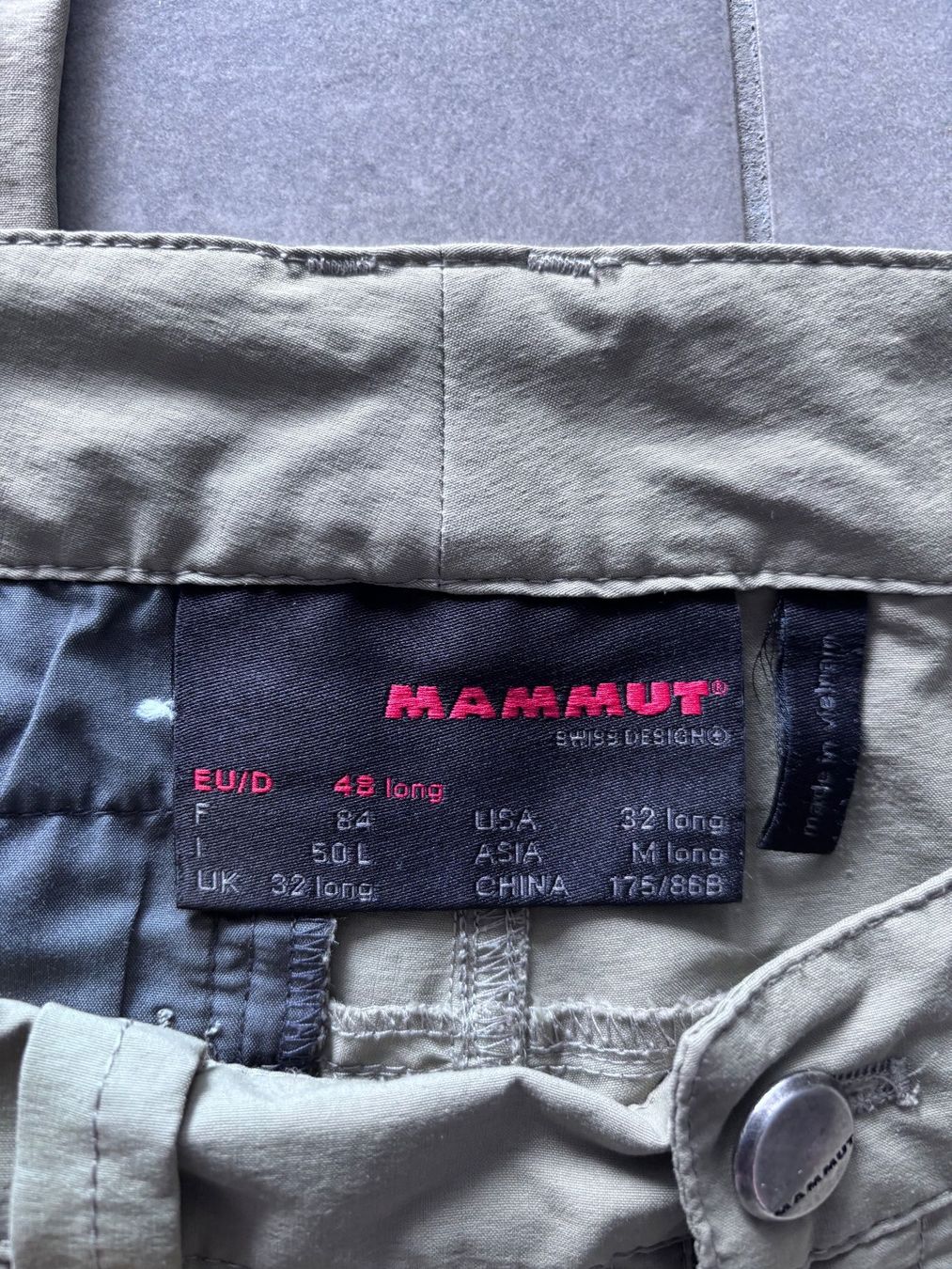 Mammut Pantalons: Mammut Wanderhose EU/D 48 long – D'occasion à Thun par Vw_keller 1