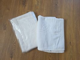 Frotteewäsche, Frottierwäsche, Duschtuch weiss (2 Stk)
