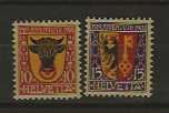 timbre Pro Juventute 1918 J10 - -J11 ** SBK 80.--