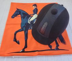 KB Reithelm oval M 56-58 und Kissenbezug
