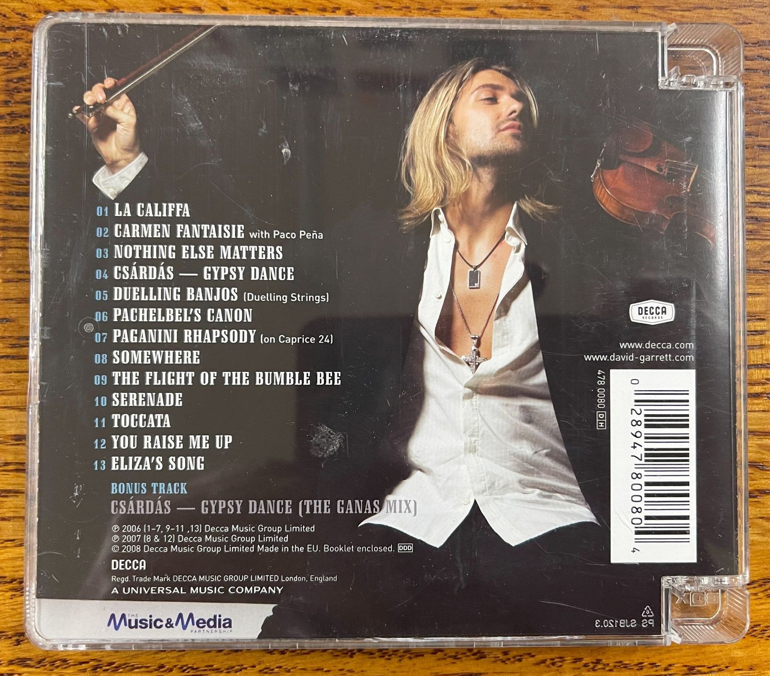 CD: David Garrett Virtuoso CD – Usato da Oftringen venduto da Vucki 1