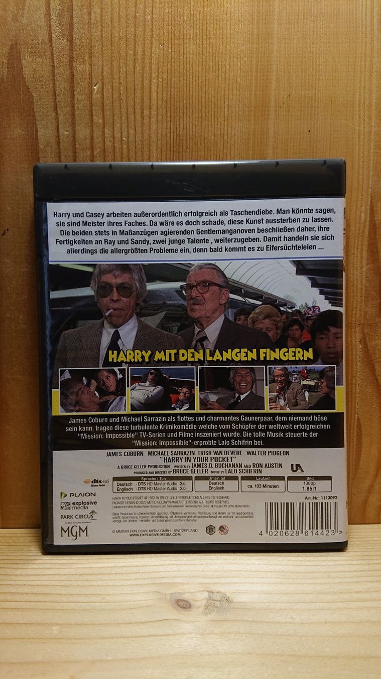 Tutti i DVDs: HARRY MIT DEN LANGEN FINGER Blu-Ray mit James Coburn – Usato da Wilderswil venduto da Exebub 1
