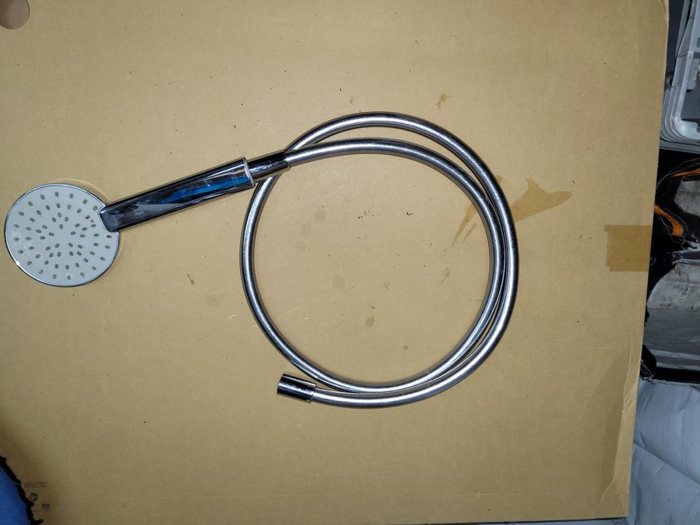 Design Douche De Pluie Pomme De Douche 20x20 Cm Orange Blanc Chrome Sanlingo