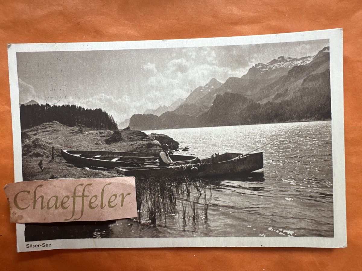 Cartoline postali: Alte Ansichtskarte 1920 Silser-See im Engadin,  Rarität – Usato da Zürich venduto da Chaeffeler