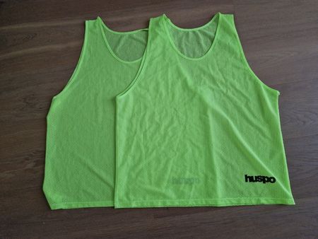 2 ultra leichte Sportshirts in Gr. L - XL leuchtgelb