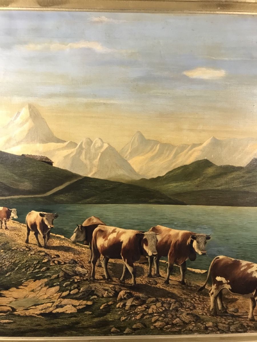 Gemälde: J. Besse Bachalpsee 1912 – Defekt aus Wolfhalden von SecondAntique 2