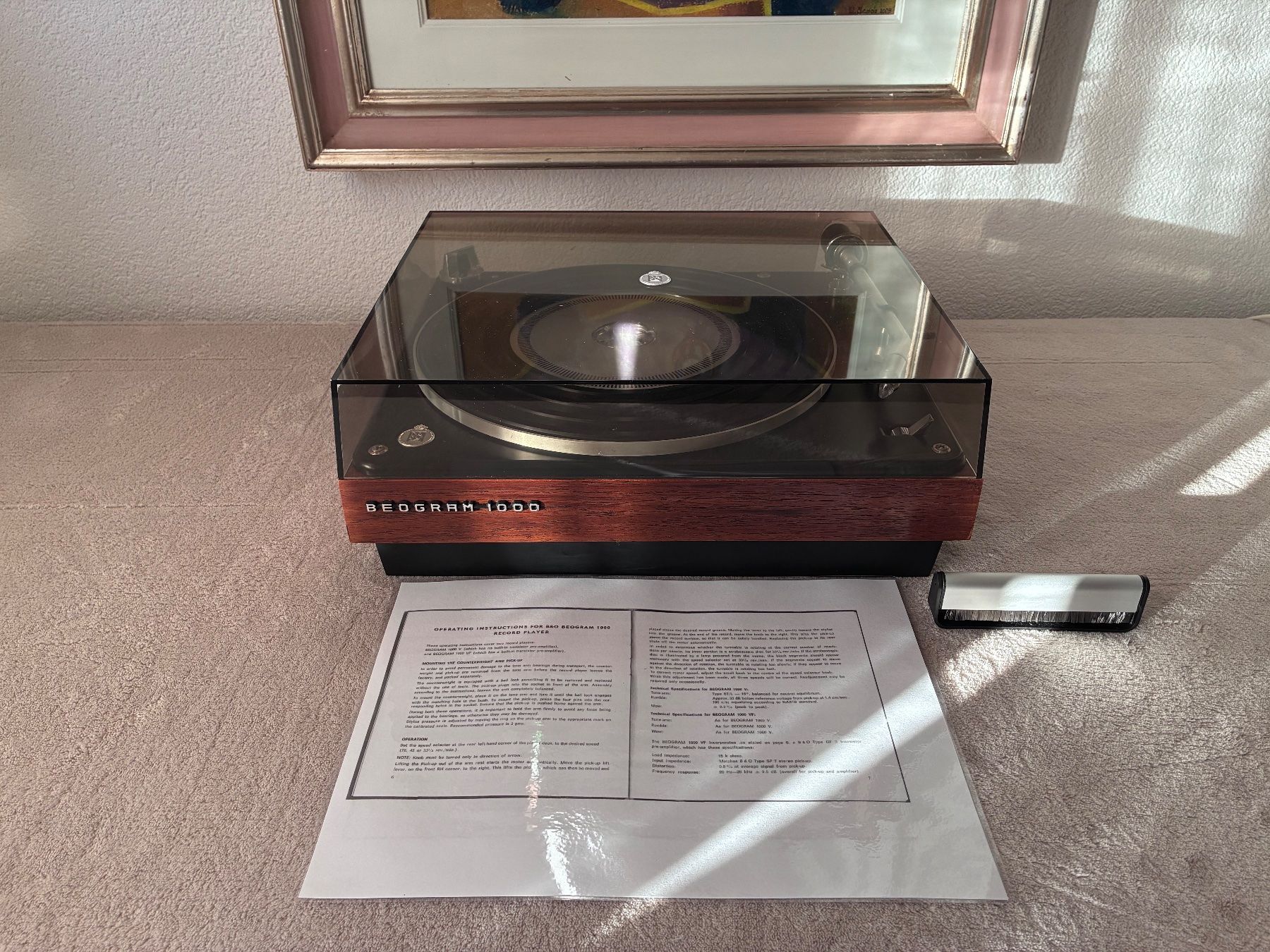 Bang & Olufsen Giradischi: Restored B&O Beogram 1000 , year 1966/1970 . – Usato da Zürich venduto da HiFiAtelier 6