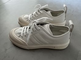 Bally B-Court Baskets Cuir Blanc Taille 39 Bon État