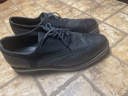 Scarpe stringate Varese-pelle nera-tg 38.5/39