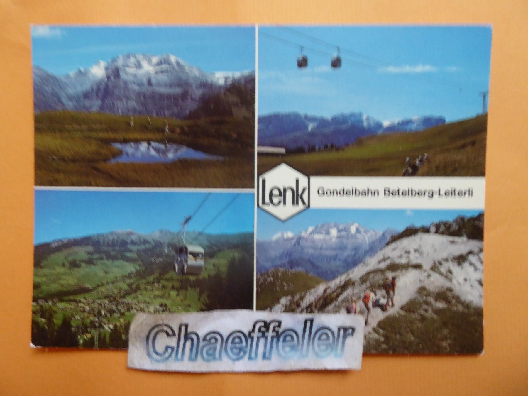 Ansichtskarten: Lenk, Gondelbahn Betelberg - Leiterli – Gebraucht aus Zürich von Chaeffeler