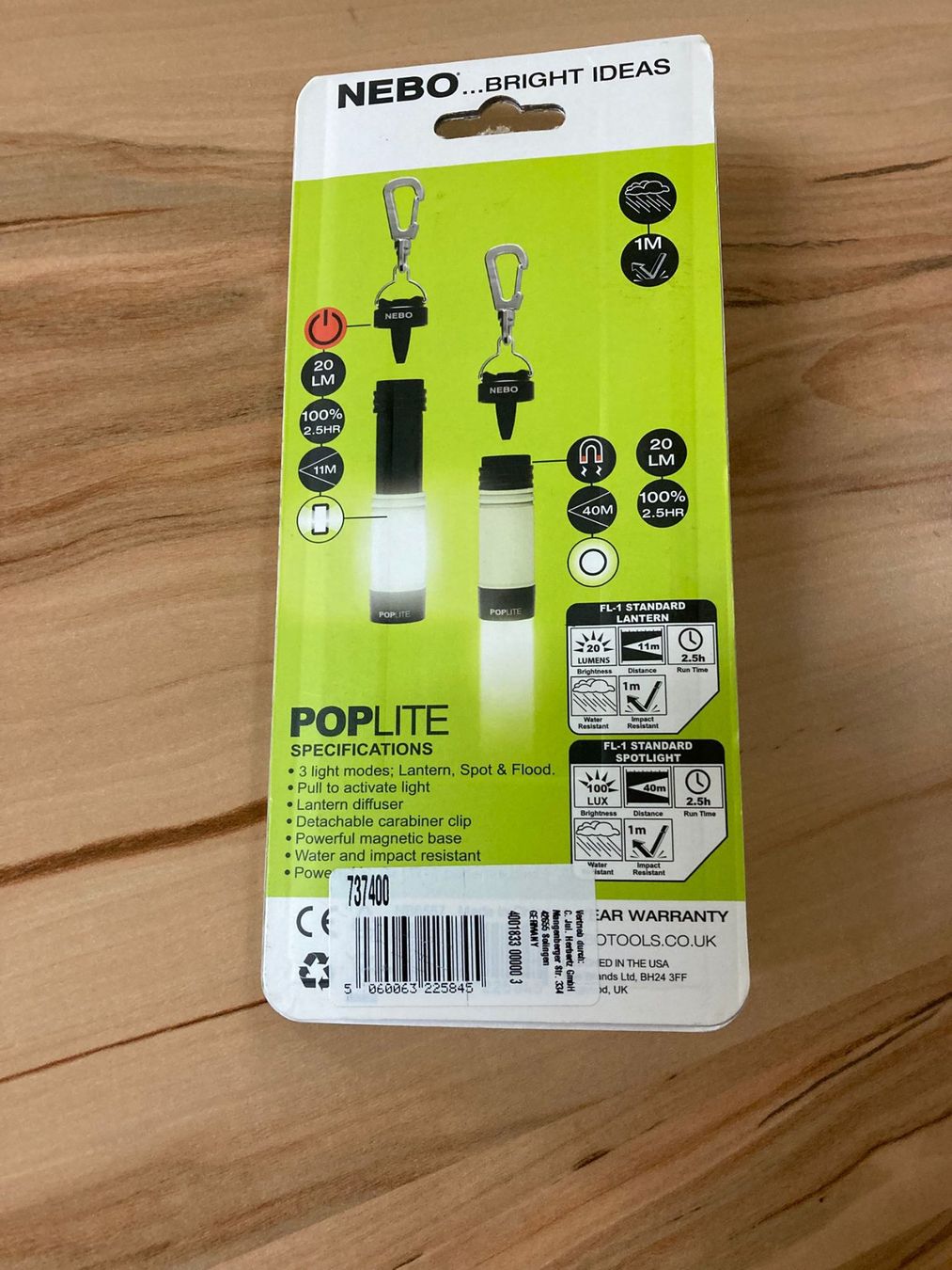 Lampen: PopLite Expanding Design Tasklight und Flashlight – Gebraucht aus Buchs SG von Pocolocoli 1