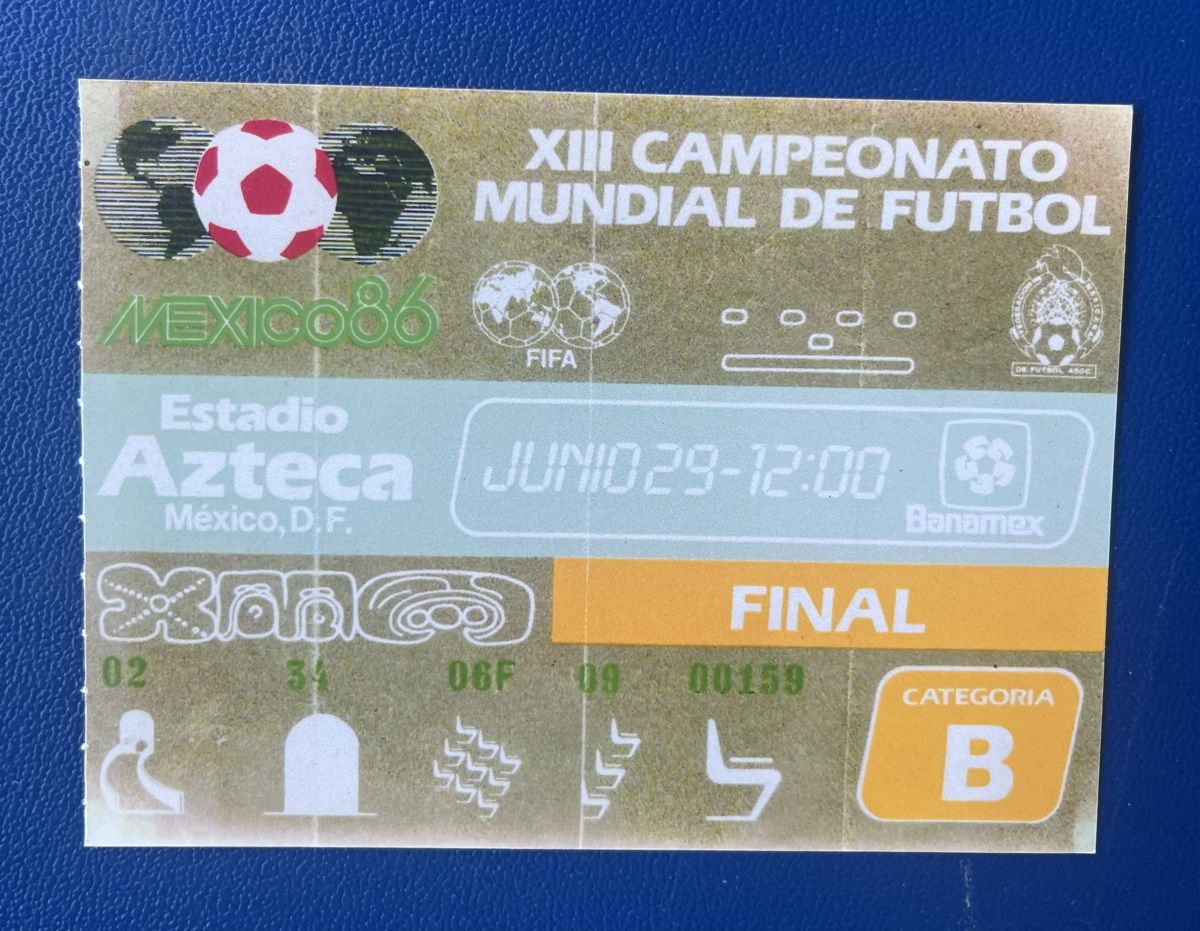 Biglietti: FUSSBALL WM FINAL TICKET 1986 – Usato da Münchenstein venduto da tschepo64