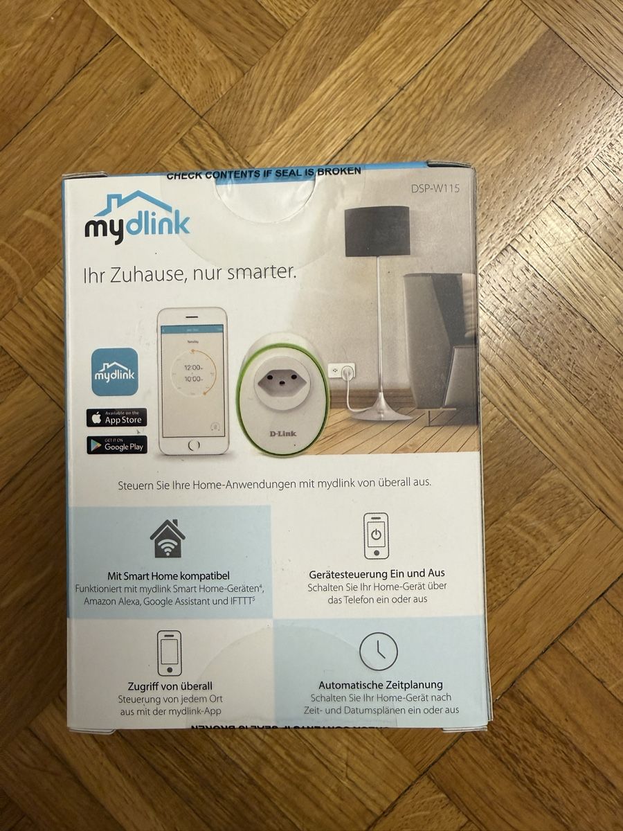 Dlink Spine: Prise connectée D-Link (wifi smart plug) – Nuovo e nell'imballaggio originale da Genève venduto da Benito27 2