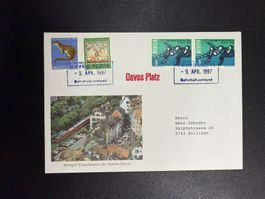 Bahnpostbeleg Rhätische Bahn Davos Platz 1997