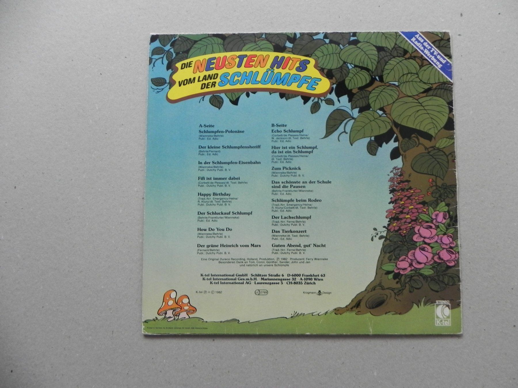 Dischi in vinile: LP Schlümpfe 1982 Hits zum mitsingen – Usato da Siebnen venduto da krimsie 1
