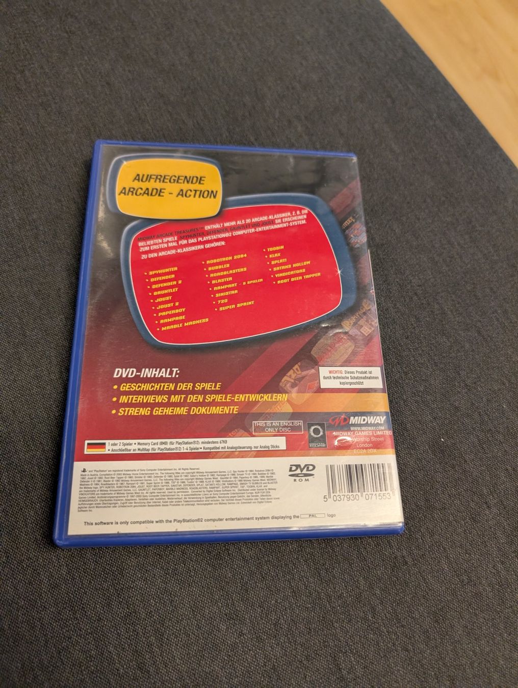Jeux: Midway arcade treasures Sony playstation 2 – D'occasion à Giubiasco par Ticinerd 1