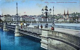 LUZERN Seebrücke und Promenade