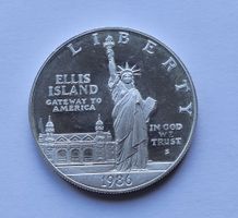 United States Ellis Island Dollar 1986 Coin