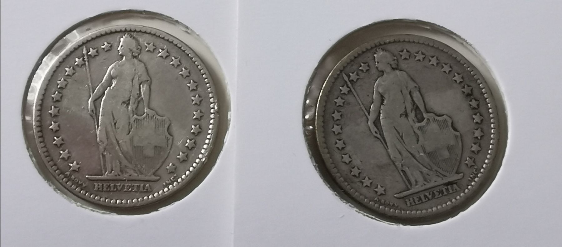 Tutti le monete: 2 Franken 1875 Silber 2 Stück – Usato da Zürich venduto da turbopuz 1