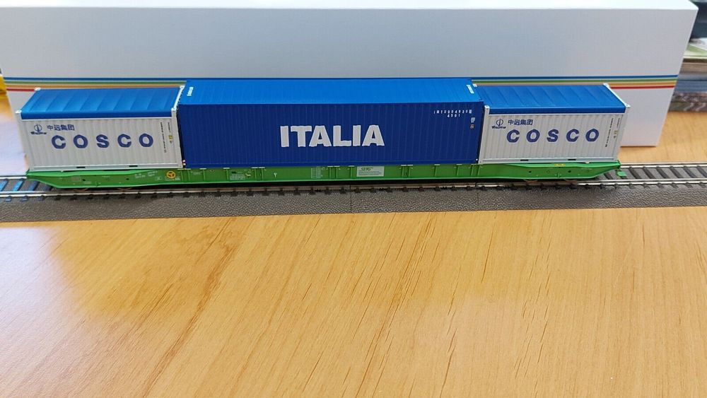 IGRA Model 96010073 SETG 80Fuß Containertragwagen Sggnss EpV (Neu und ...