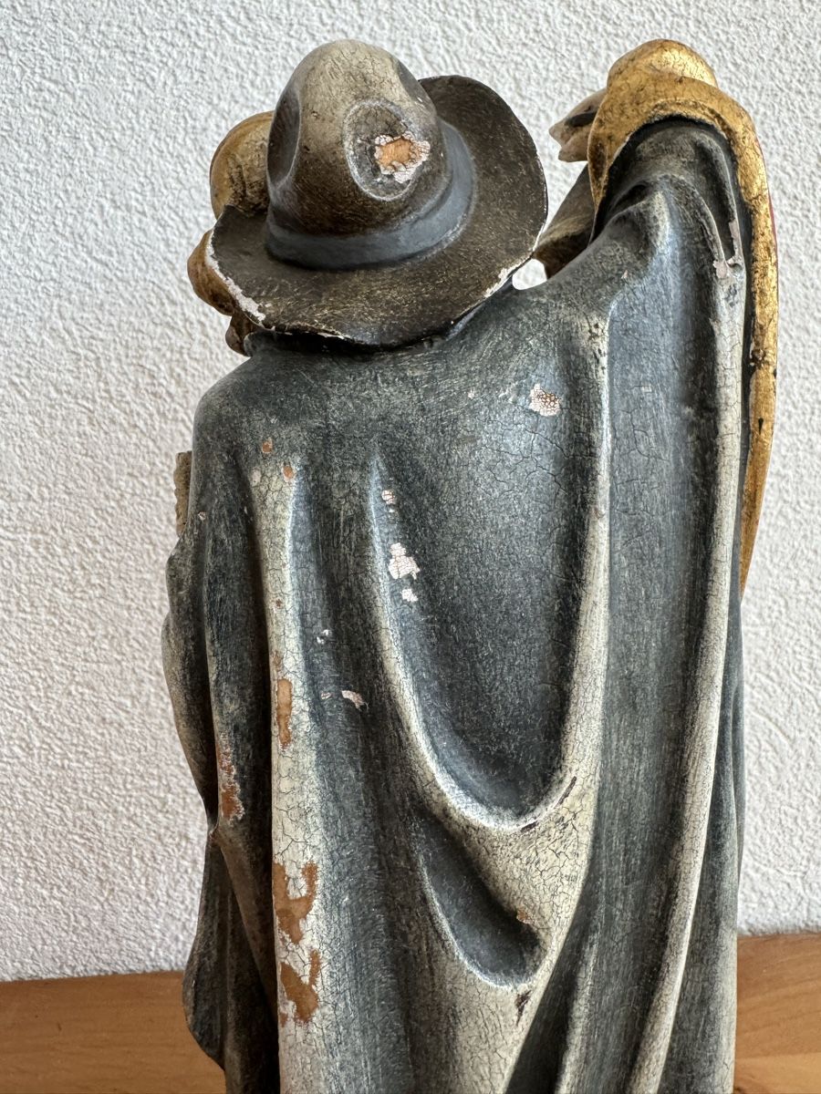 Sculture & Statue: Nachtwächter Holzfigur geschnitzt Handbemalt handgeschnitzt – Usato da Morges venduto da SevArt 7