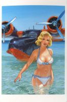 Postkarte "Pin-up".