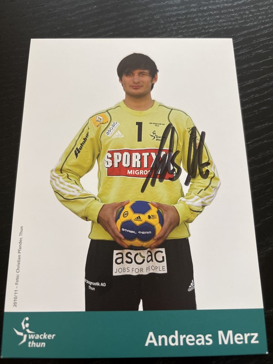 Autogramme: Andreas Merz Wacker Thun – Gebraucht aus Uetendorf von hoisle