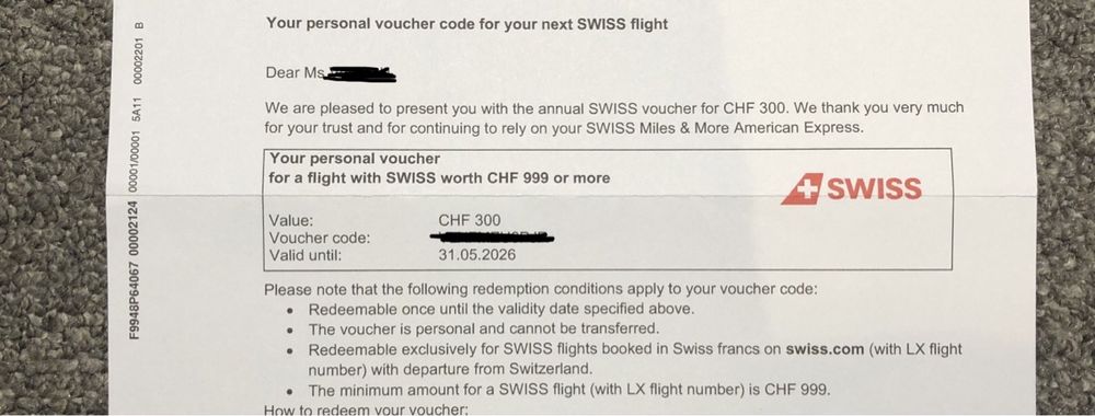 SWISS Airlines Gutschein: 300 Fr Rabatt bei 999 Fr Buchung (Neu und ...