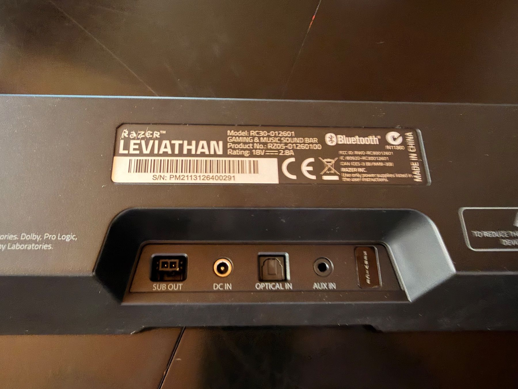 Razer Haut-parleurs: Razer Leviathan Soundbar mit Subwoofer & Bluetooth – D'occasion à Oberhofen Thun'see par SaveBigBuyFast 4