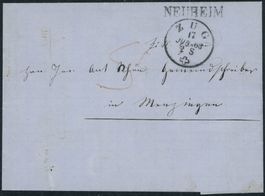 ZG Neuheim - Stabstempel - Zug ZGS - Brief