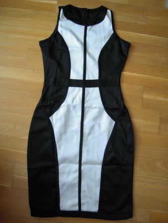 NEUES Etuikleid schwarz-weiss Gr. XS