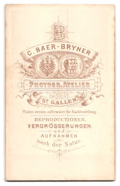 Fotografie & Manifesti: Fotografie C. Baer-Bryner, St. Gallen, P – Usato da Berlin venduto da bartko-reher 1