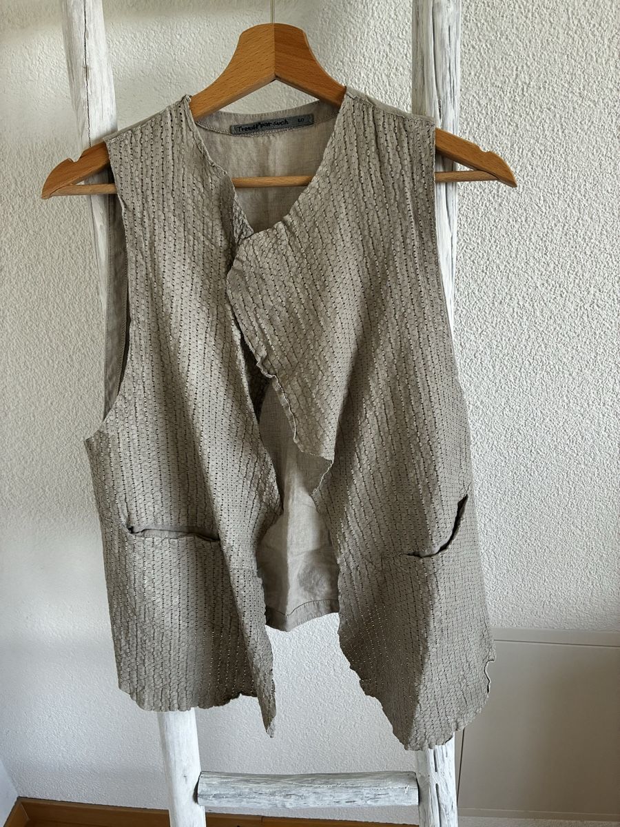 Gilet & Giacche senza maniche: Ledergilet beige Transit par Such Grösse 5 – Nuovo (secondo la descrizione) da Oberuzwil venduto da Tigi017
