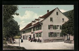 AK Langenbruck, Hotel zur Linde, 1910