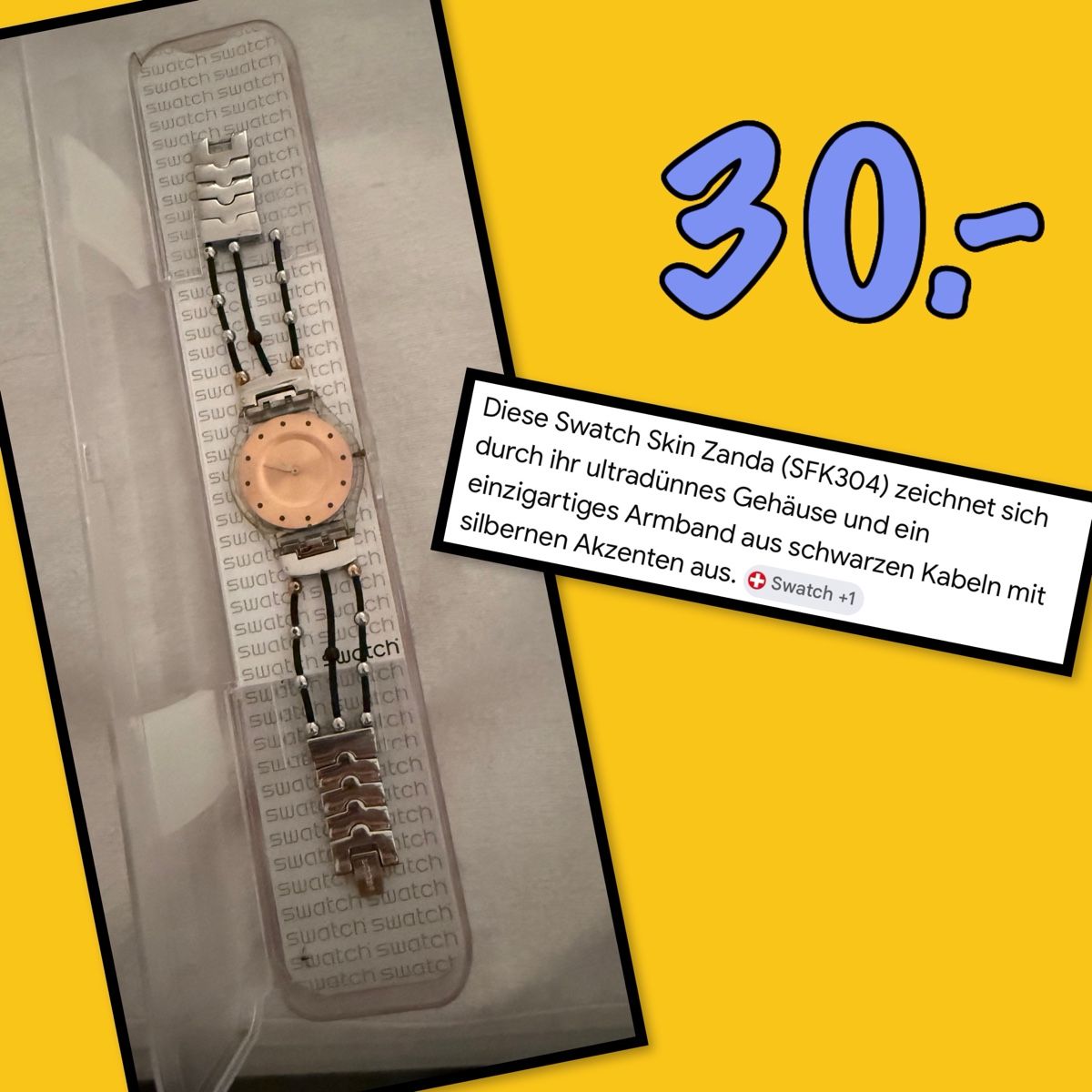 Swatch Orologi: Swatch Skin Uhr  – Usato da Thun venduto da Dana5