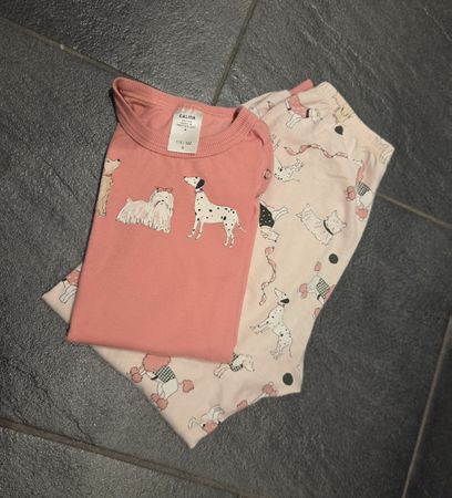 Calida Pyjama Set Hunde Motiv Grösse 116/122 rosa
