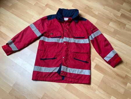Warn Schutz Jacke Arbeitsjacke rot
