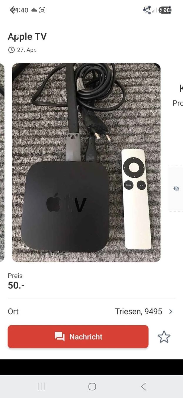 PCs: 1 Tv Apple – Gebraucht aus Vaduz von Anabel234