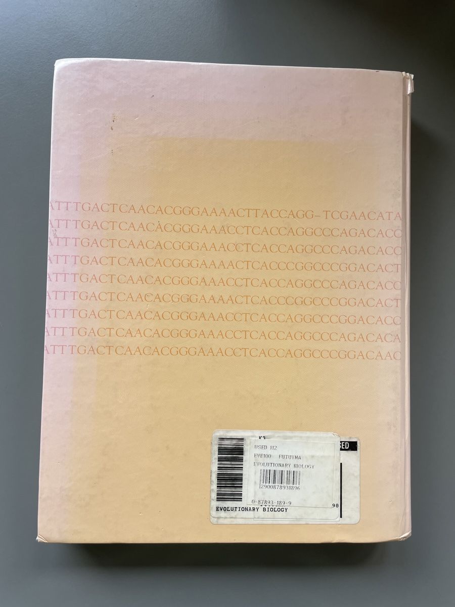 Libri: Evolutionary Biology, Futuyma, 3rd Edition – Usato da Zürich venduto da ehupp 1