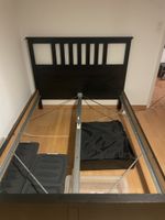 IKEA Bettgestell schwarz gebraucht mit Gebrauchsspuren